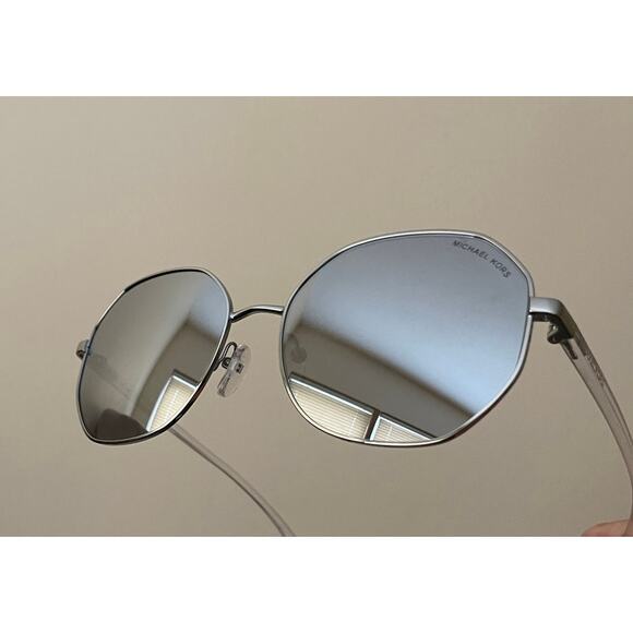 New Michael Korks MK1078 Oahu Womens Silver Clear Sunglasses main image 11